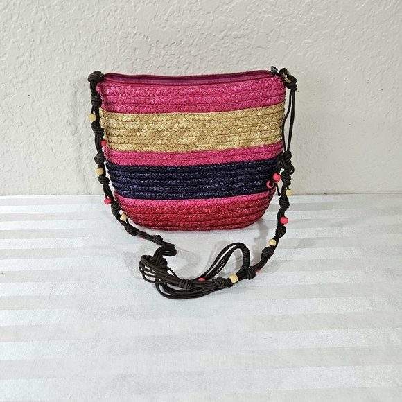 Cruise Club Beachy Straw Shoulder Bag - Picture 1 of 10